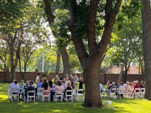 Outdoor Ceremony Rental Space at the Grand Island Liederkranz